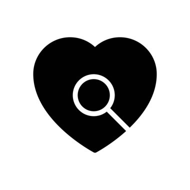 kalp vektör simgesi düz simge