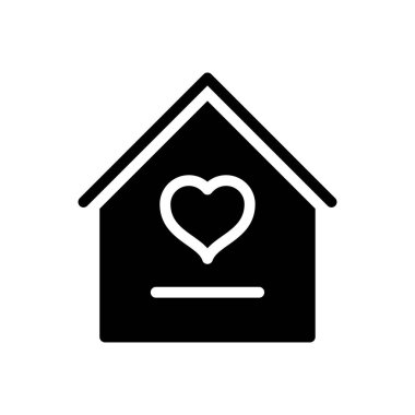 ev vektörü sembolü düz simge