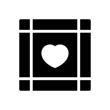 sevgi vektör düz simgesi