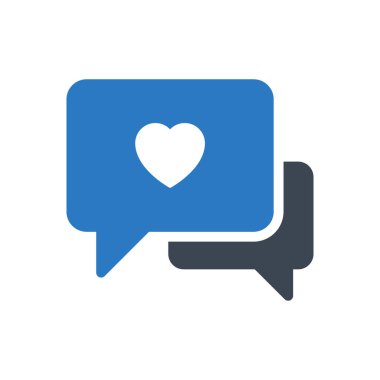 Sohbet vektörü renk simgesi