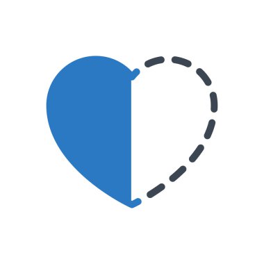 kalp vektörü renk simgesi