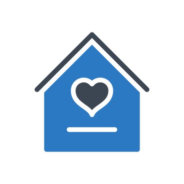 ev vektörü renk simgesi