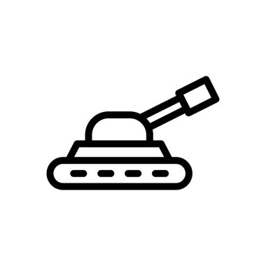 ordu vektör ince çizgi simgesi