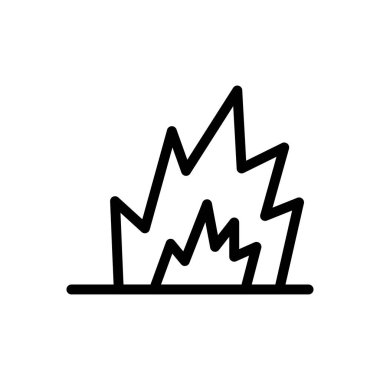 patlama vektörü ince çizgi simgesi