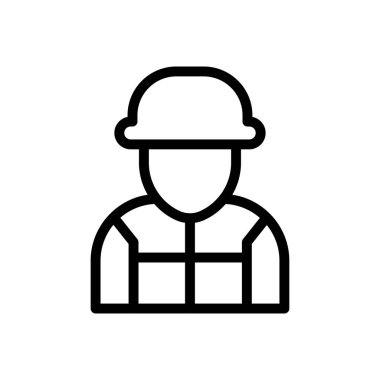 asker vektör ince çizgi simgesi