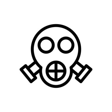 silah vektörü ince çizgi simgesi