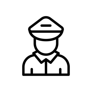 ordu vektör ince çizgi simgesi