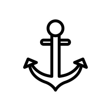 deniz vektörü ince çizgi simgesi