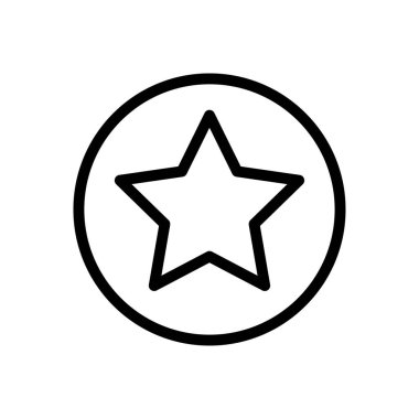 rozet vektörü ince çizgi simgesi