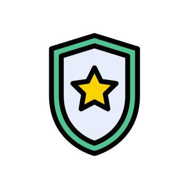 madalya vektörü düz renk simgesi