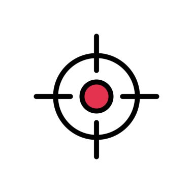 vektör düz renk simgesini vur