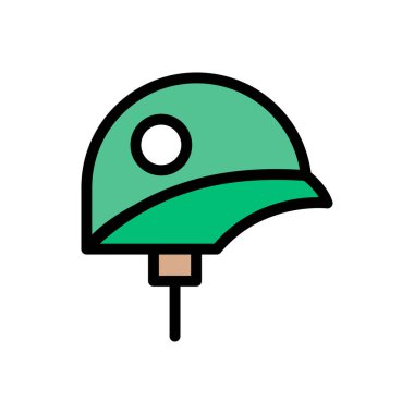 ordu vektör düz renk simgesi