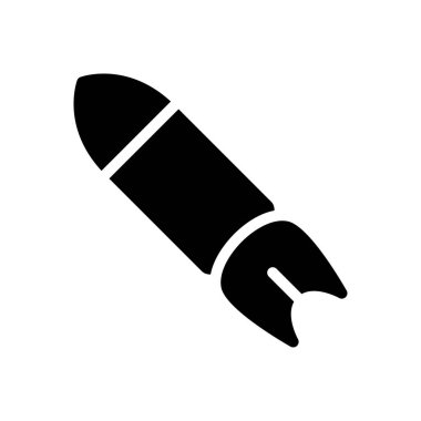 roket vektör düz simge