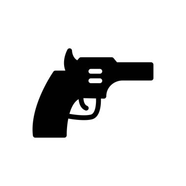 silah vektörü sembolü düz simge