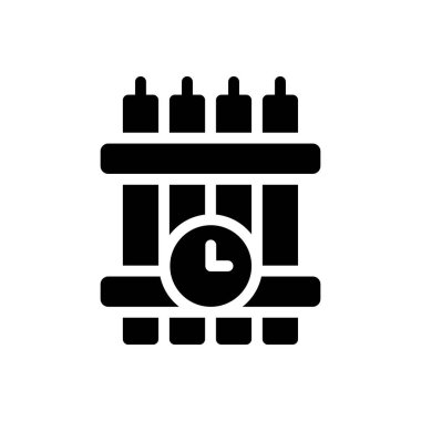 patlama vektörü düz simgesi