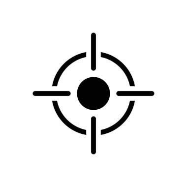 vektör glifini düz simgeye vur