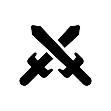 savaş vektörü sembolü düz simgesi