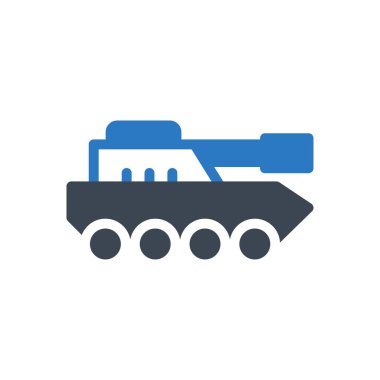 askeri vektör renk simgesi