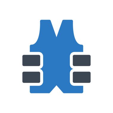 Kurşun geçirmez vektör renk simgesi