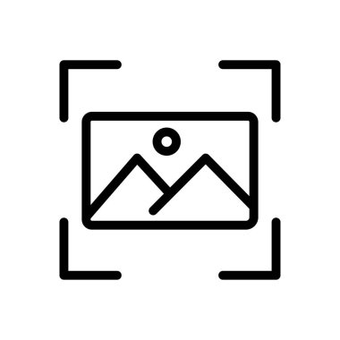 resim vektörü ince çizgi simgesi