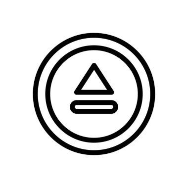 Sembol vektörü ince çizgi simgesi