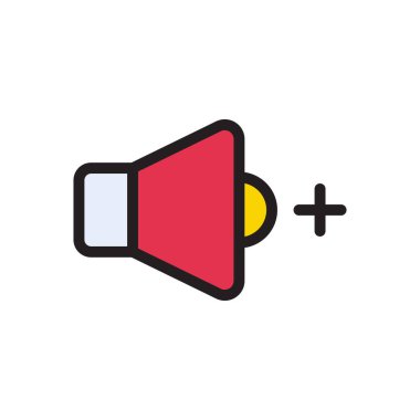 vektör düz renk simgesi ekle