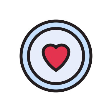 vektör düz renk simgesi gibi