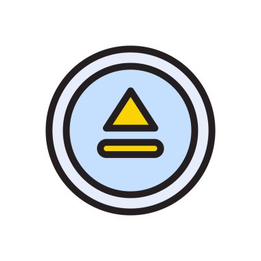 Sembol vektörü düz renk simgesi