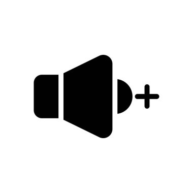 vektör glyph düz simgesi ekle