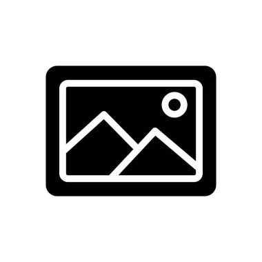 fotoğraf vektörü düz simge