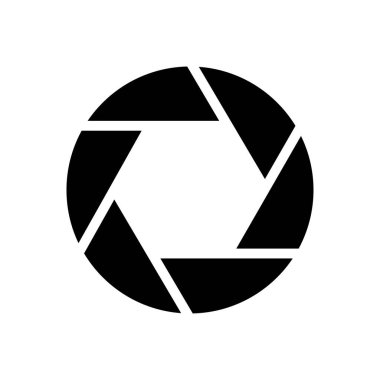 Lens vektör düz simge