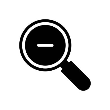 Eksi vektör glyph düz simgesi