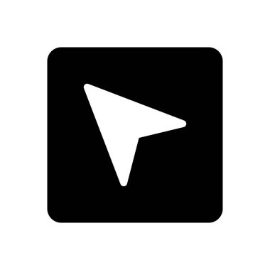 imleç vektörü düz simge