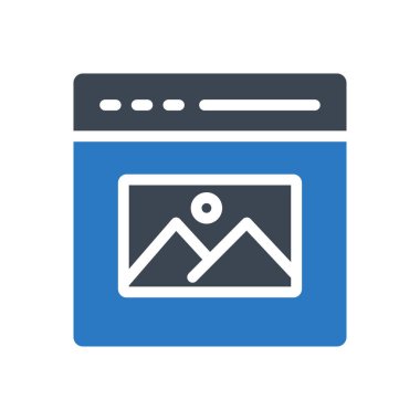 tarayıcı vektör renk simgesi