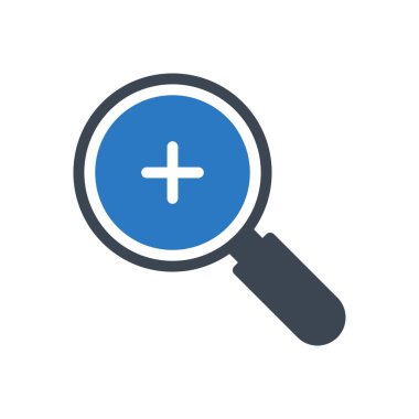 Artı vektör renk simgesi