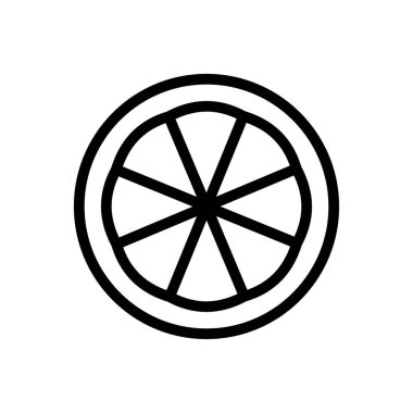 kireç vektörü ince çizgi simgesi