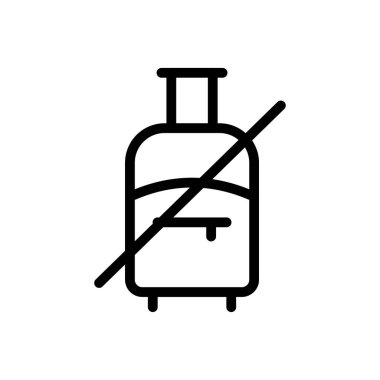 seyahat vektörü ince çizgi simgesi