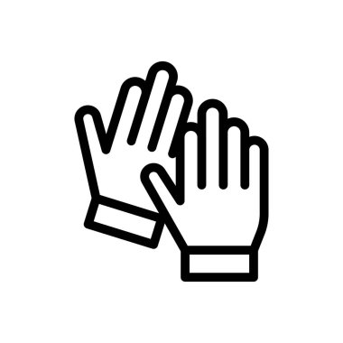 El vektörü ince çizgi simgesi