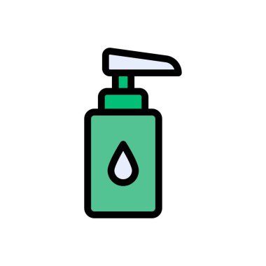 sıvı vektör düz renk simgesi