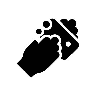 sabun vektörü düz simgesi