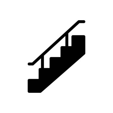 yukarı vektör glyph düz simgesi