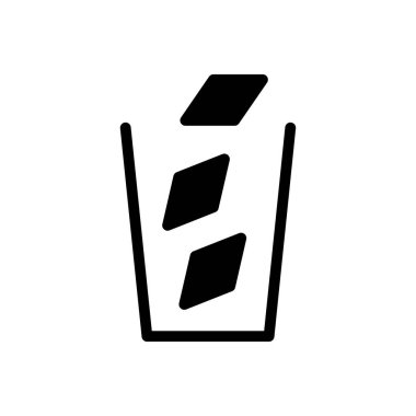 su vektörü kabartması düz simge