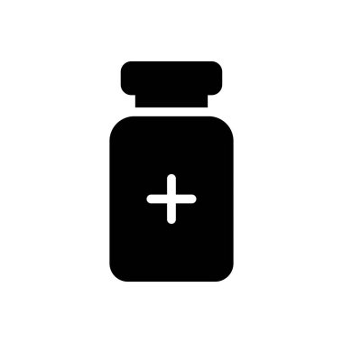 Şurup vektörü glyph düz simgesi