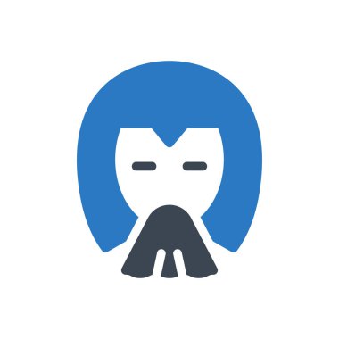 maske vektör renk simgesi