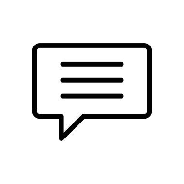 metin vektörü ince çizgi simgesi