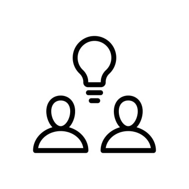 grup vektörü ince çizgi simgesi