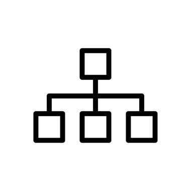 bağlantı vektörü ince çizgi simgesi