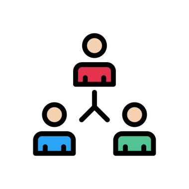 takım vektörü düz renk simgesi