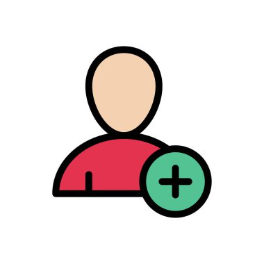 vektör düz renk simgesi oluştur