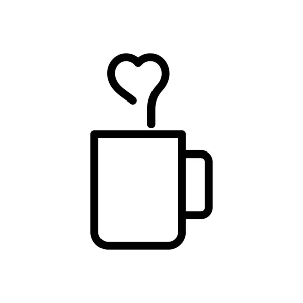 Tea Vector Thin Line Icon — Stock Vector